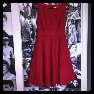 J. Crew Red Swing Dress